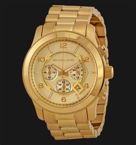 michael kors gold mens watch mk8077|Michael Kors champagne dial.